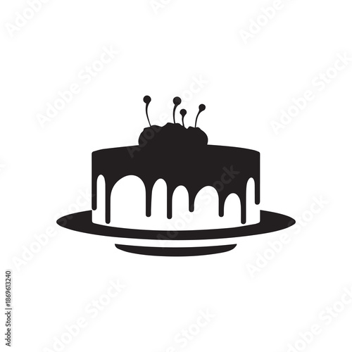 Cake collection flora design vector art.