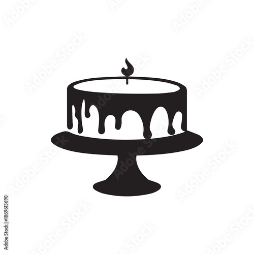 Cake collection flora design vector art.