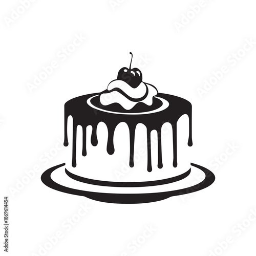 Cake collection flora design vector art.