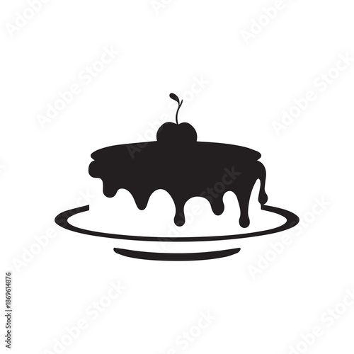 Cake collection flora design vector art.