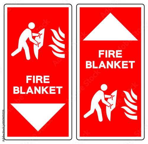 Fire Blanket Symbol Sign, Vector Illustration, Isolate On White Background Label.EPS10