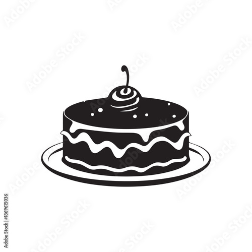 Cake collection flora design vector art.