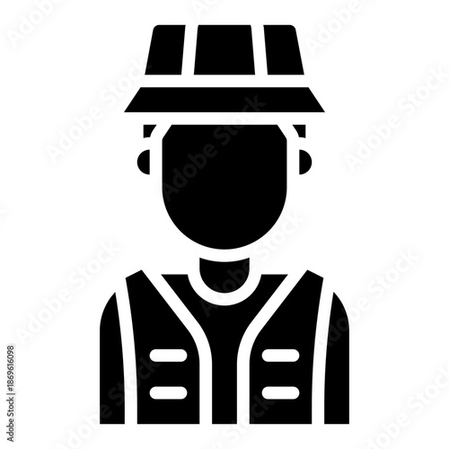 Fisher. This is a vector single icon with a solid style. It is suitable for various purposes, including website design, mobile app design, and logo design.