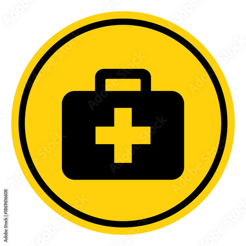 First Aid Kit Symbol Sign, Vector Illustration, Isolate On White Background Label. EPS10