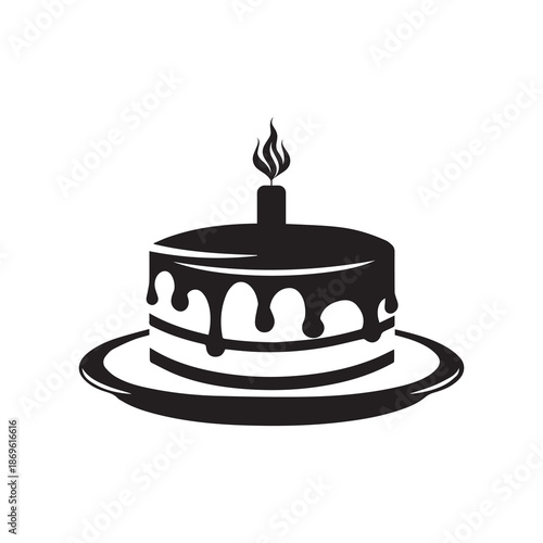 Cake collection flora design vector art.