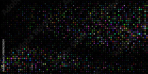 Blue Dot Paint Background. Round Event Texture. Orange Falling Circle. Yellow Top Confetti Illustration.