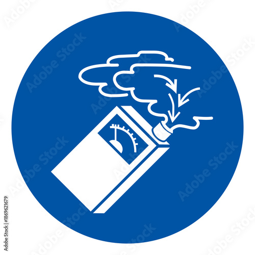 Use Gas Detector Symbol Sign, Vector Illustration, Isolated On White Background Label. EPS10