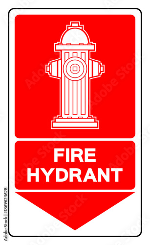 Fire Hydrant Symbol Sign, Vector Illustration, Isolate On White Background Label.EPS10