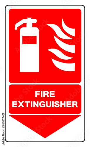 Fire Extinguisher Symbol Sign ,Vector Illustration, Isolate On White Background Label.EPS10