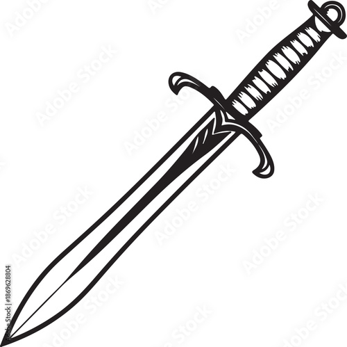 Dagger Sword Illustration