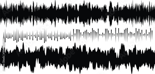 Abstract Dynamic Sound Wave Pattern for Audio Technology Branding and Music Event Poster Background