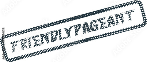 Friendly Pageant Event Stamp for Community Competitions and Talent Shows