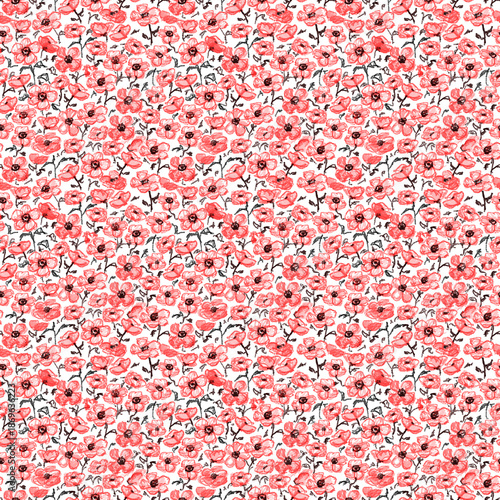 Seamless floral pattern illustration