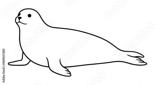 Seal against white background