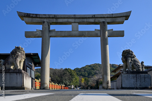 One of the Kiyomizu-dera Entrance with Traditional Gates, Kyoto, Japan