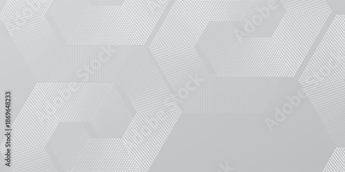 Modern hexagon lines on gray background. Geometric dynamic elegant