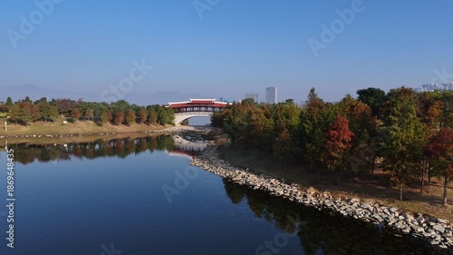 Autumn Scenery at Maluan Bay Three-Island Park, Xiamen, Fujian