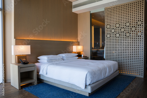 Wallpaper Mural a luxurious hotel bedroom interior Torontodigital.ca