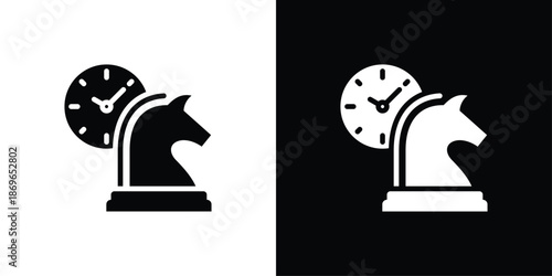 Strategy Icon Sheet Black And White