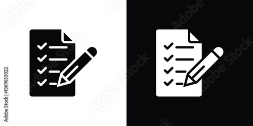 Task List Icon Sheet Black And White