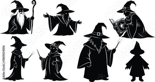 Chef and superhero silhouette illustration, black vector design, cleaver, stethoscope, meat fork, cape, emblem, everyday hero concept art