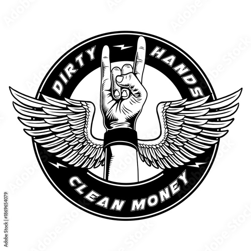 Dirty Hands Clean Money Concept