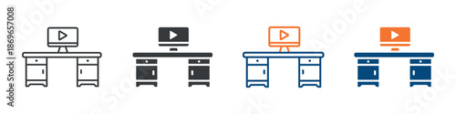 Workspace Icon Set Multiple Style Collection 