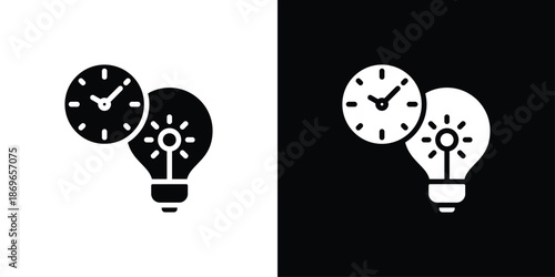 Innovation Icon Sheet Black And White