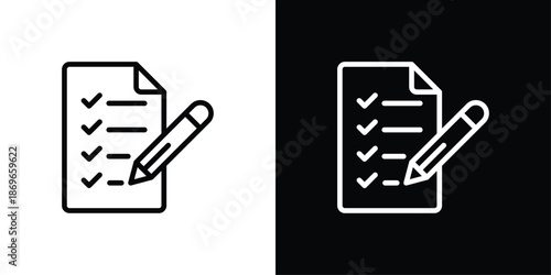Task List Icon Sheet Black And White