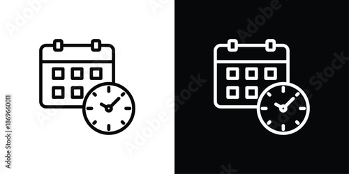Schedule Icon Sheet Black And White