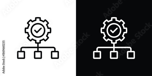 Management Icon Sheet Black And White