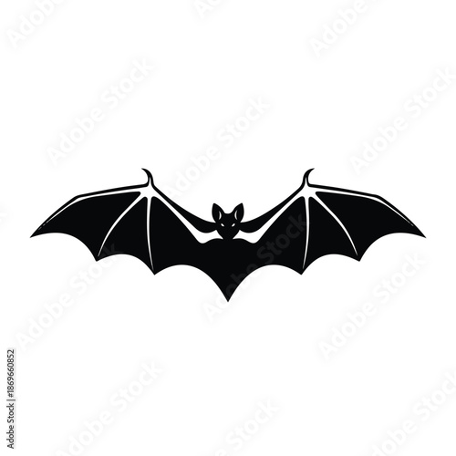An autumn weather illustration featuring a cartoon bat holding a parasol protection symbol against a wet rain cloud pattern in a flat vector design