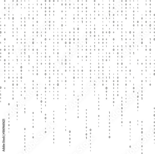 Matrix. Dynamic background. Virtual space. Information flow. Binary code matrix.