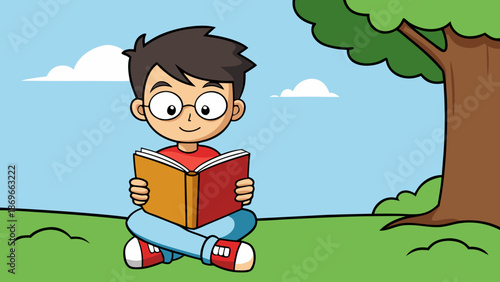 boy with a book