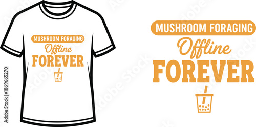Mushroom foraging online forever t-shirt minimalist design for nature enthusiasts perfect for outdoor activities