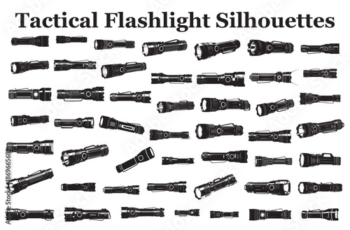 Tactical Flashlight Silhouettes