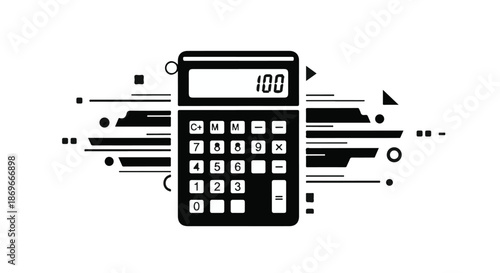 calculator on a white background