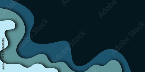 Abstract background paper Blue sky.abstract color 3d paper art illustration set.Contrast colors.Vector design layout for banners presentations,posters and invitations.wave line.cut shapes.Colorful