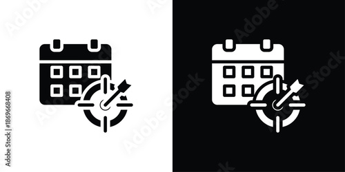 Calendar Icon Sheet Black And White