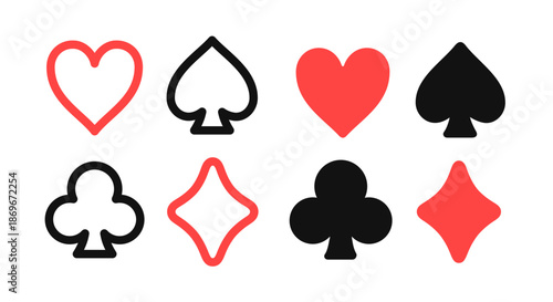 playing cards icons