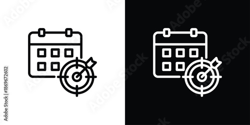 Calendar Icon Sheet Black And White