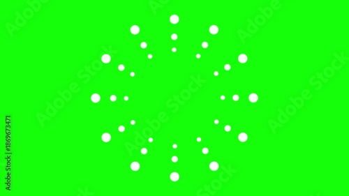 円でできた集中線風フレーム