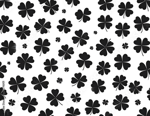 Lucky Clover Pattern - A St. Patricks Day Celebration of Irish Heritage.