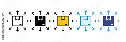 Product Expansion Icon Set Multiple Style Collection
