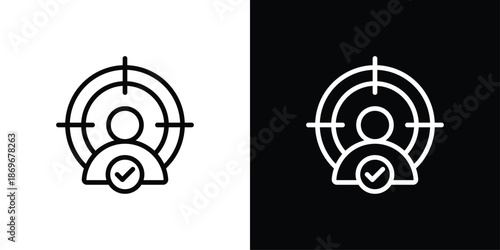 Target Audience Icon Sheet Black And White