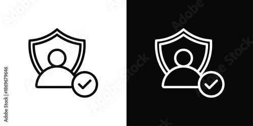 Protection Icon Sheet Black And White