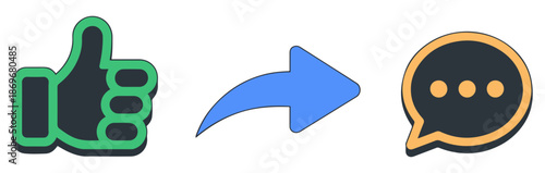 social media heart like icon