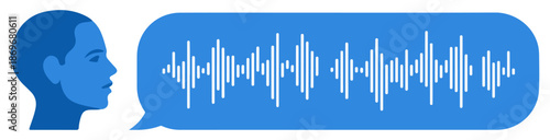 user speaking voice message icon
