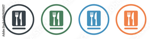 recipe book icon kitchen vector