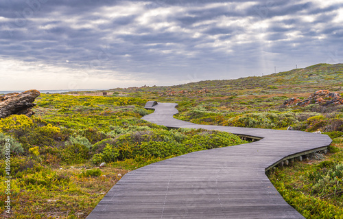 Meeting point of Atlantic and Indian Ocean, Cape Agulhas, South Africa